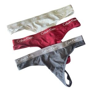 Calvin Klein Gray and Red Bottoms Classic Style